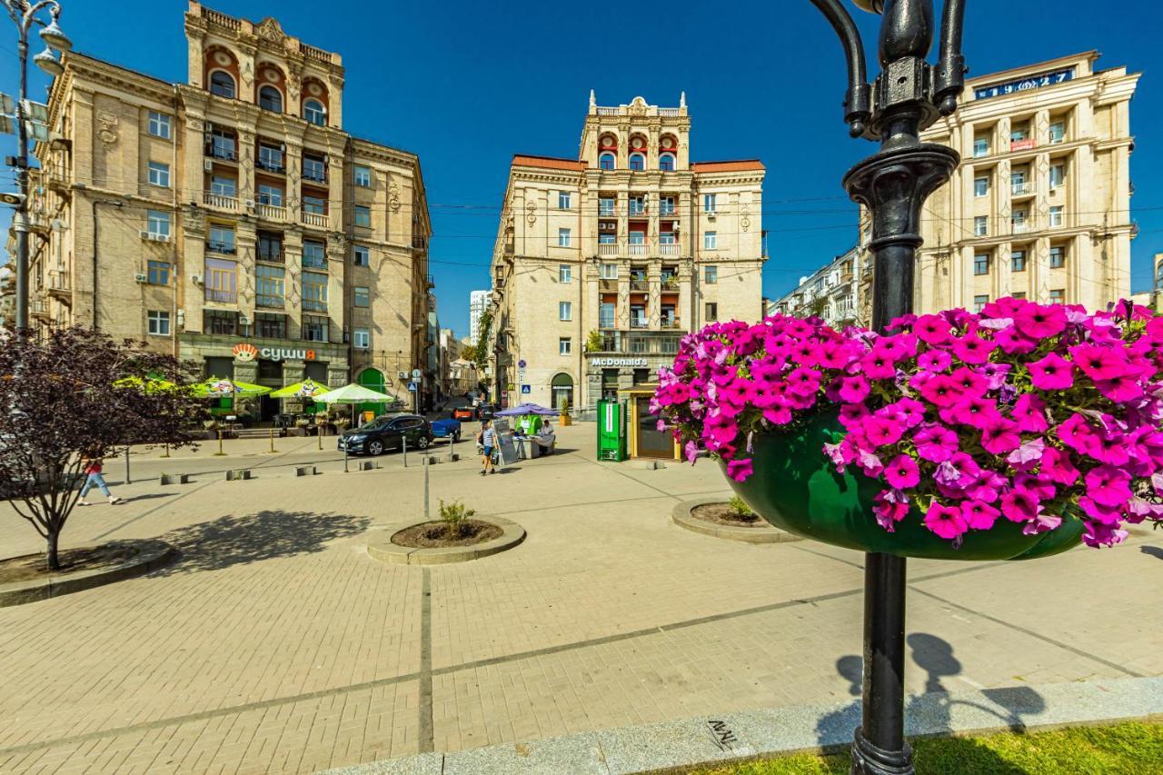 Однокімнатні Апартаменти На Майдані, Дистанційне Заселення 24Х7 Kiev Exterior foto