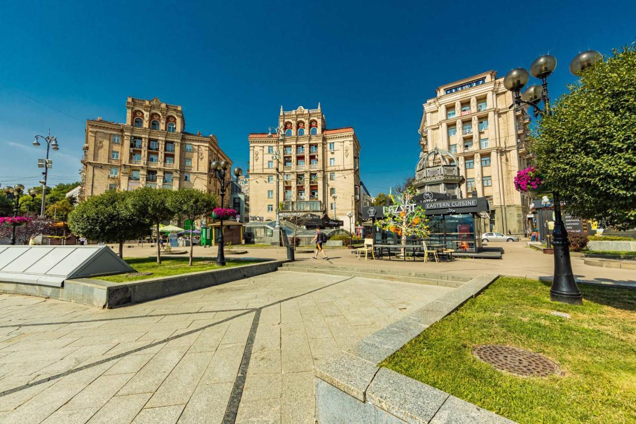Однокімнатні Апартаменти На Майдані, Дистанційне Заселення 24Х7 Kiev Exterior foto